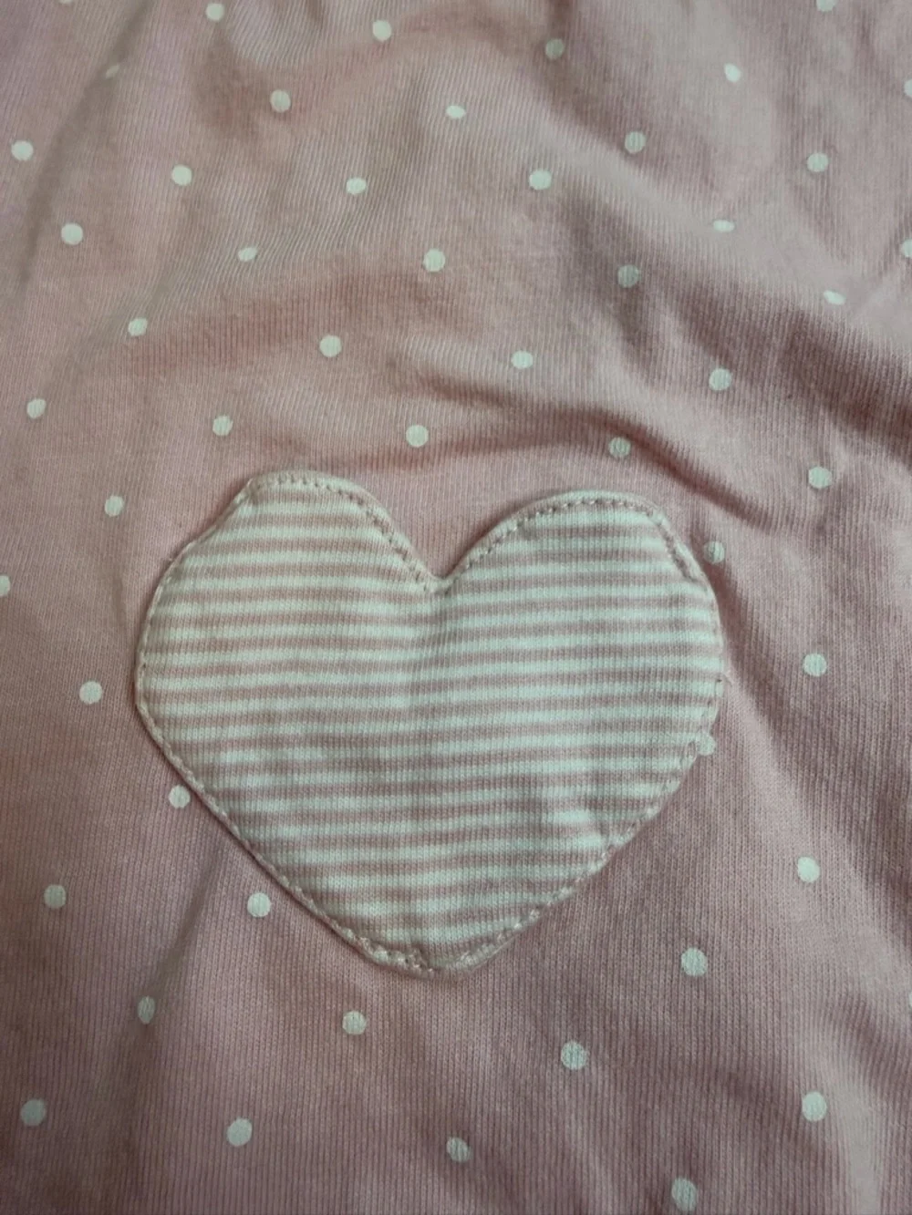 Carter's Pink Polka Dot Heart One-Piece Bodysuit